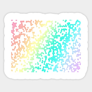 Pastel Pride Flag Mosaic Graphic Design Sticker